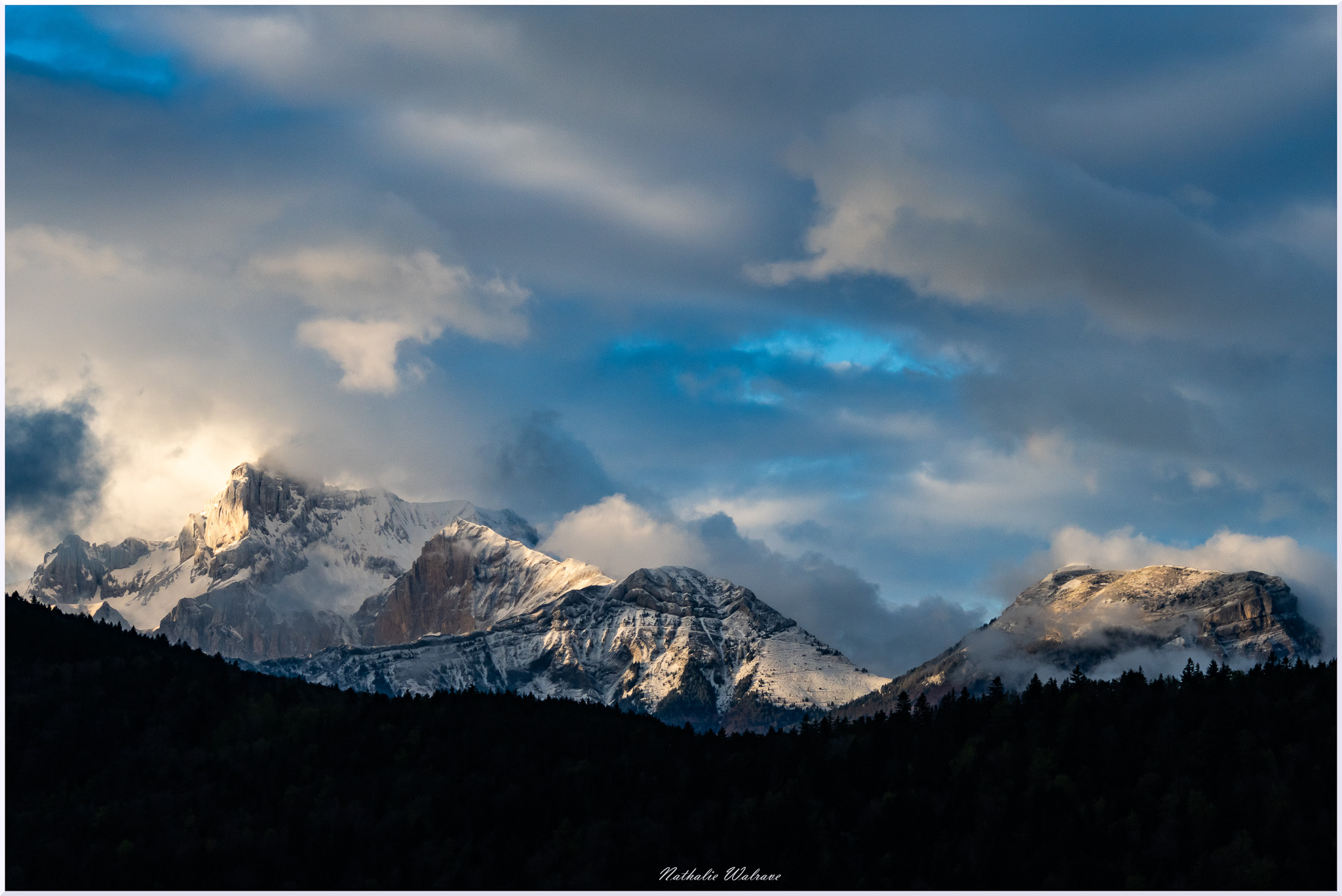 paysage de coucher de soleil